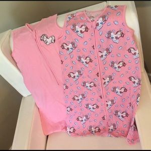 NWOT Sleep sacks. Extra long! Zips up! PINK!!!